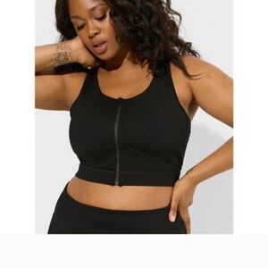 Torrid Active Zip Front Sports Bra